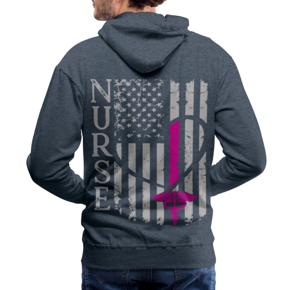 American Nurse Flag Men’s Premium Hoodie (CK1806) Updated 