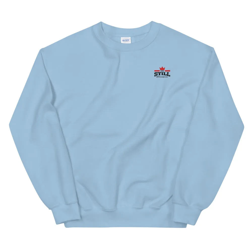 And Still Champion crest logo black lettering men's sweatshirt