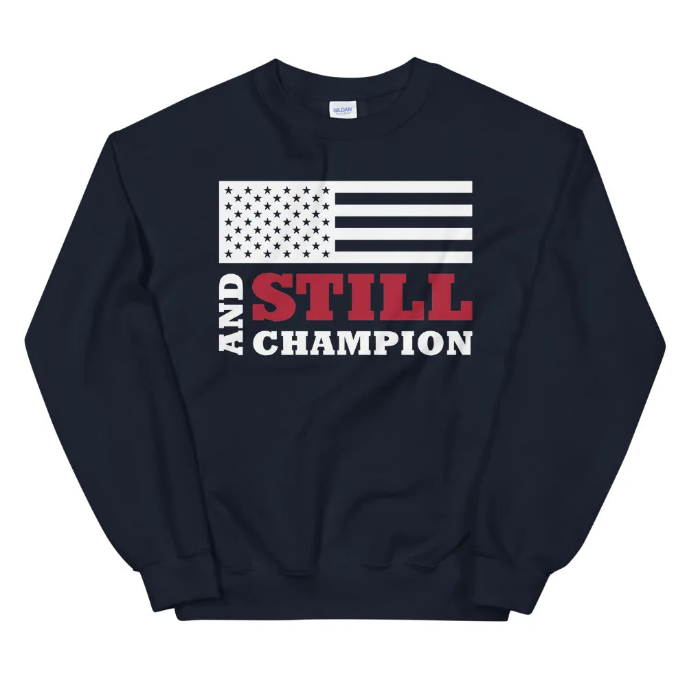 And Still Champion™ flag men's sweatshirt
