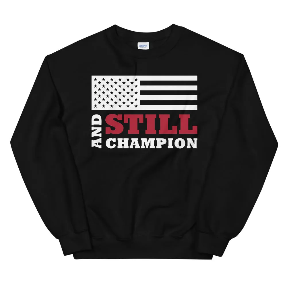 And Still Champion™ flag men's sweatshirt
