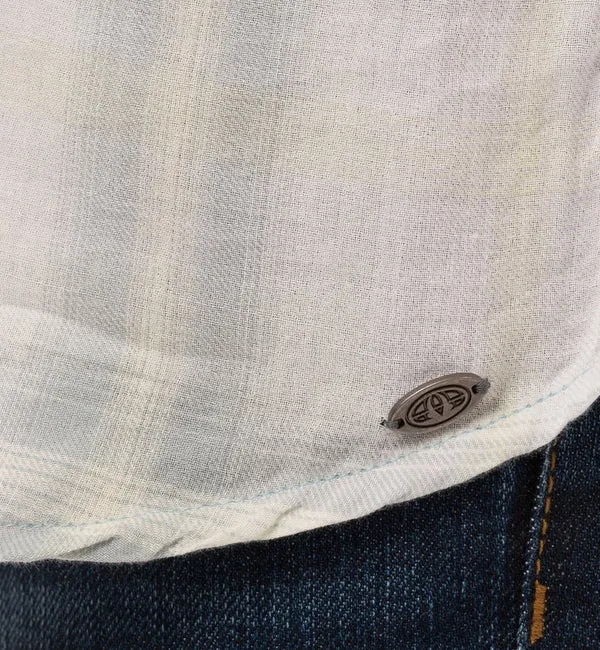 Animal Bleach Blue L/Sleeve Shirt - Lavendar