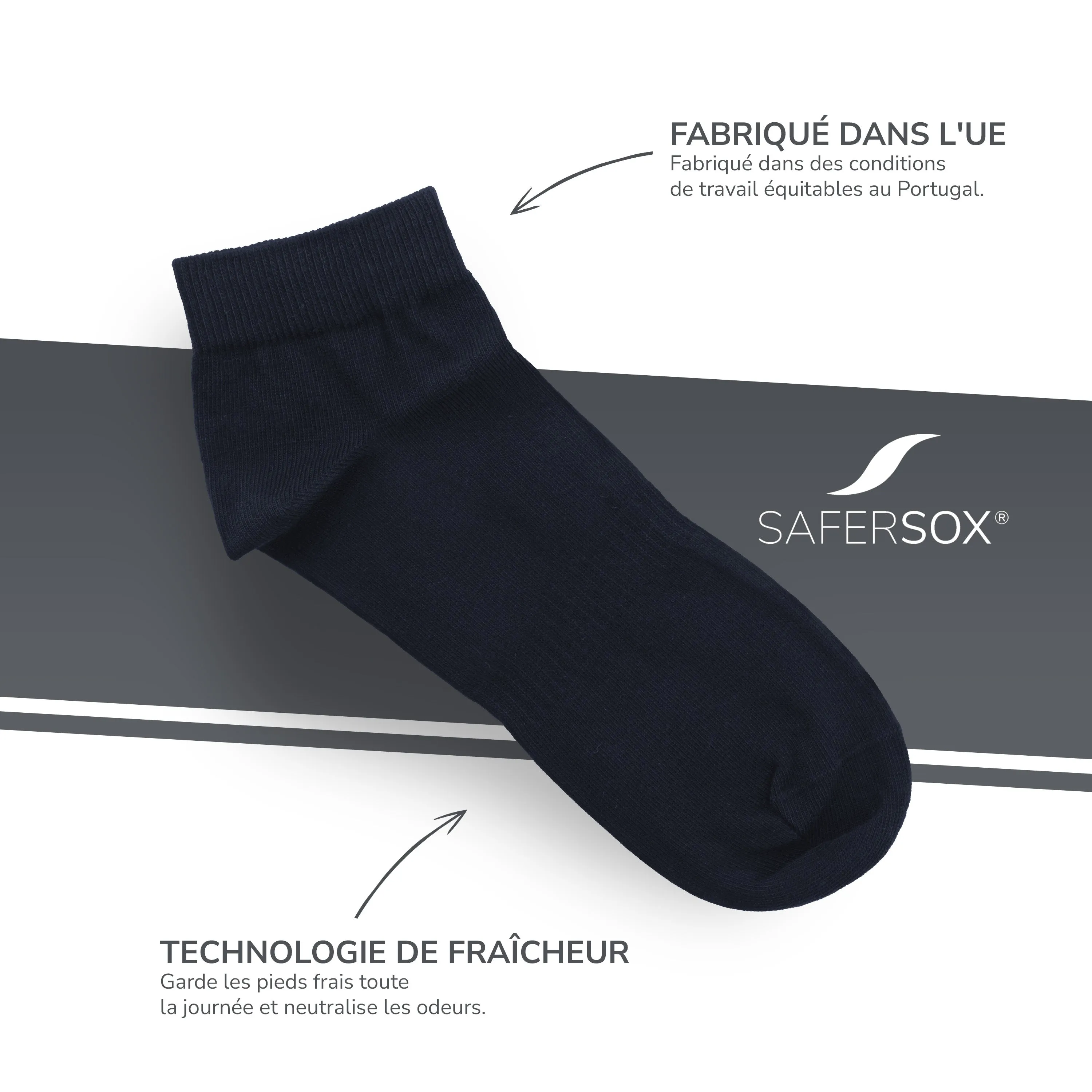 Ankle Socks – Navy / 3 Pairs