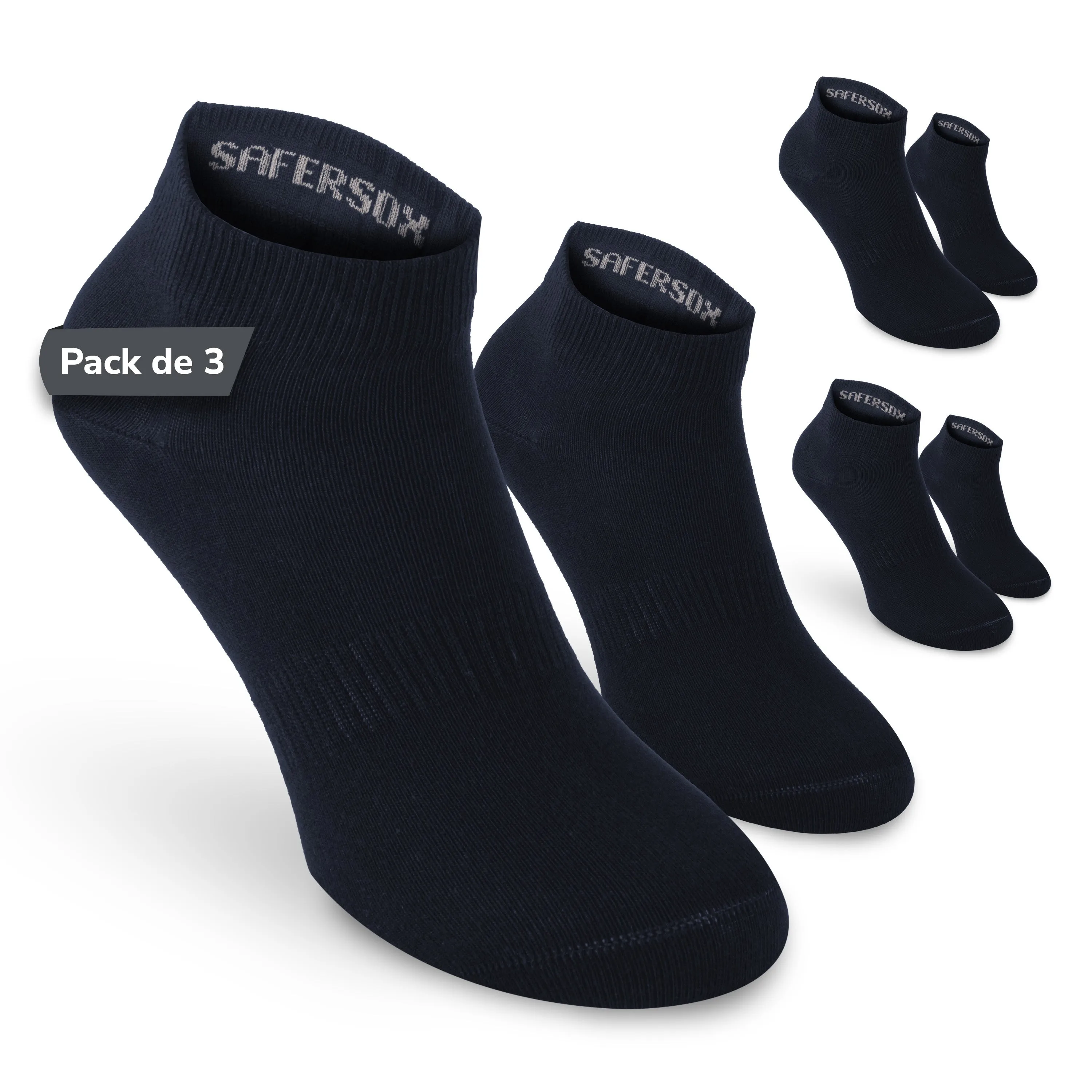 Ankle Socks – Navy / 3 Pairs