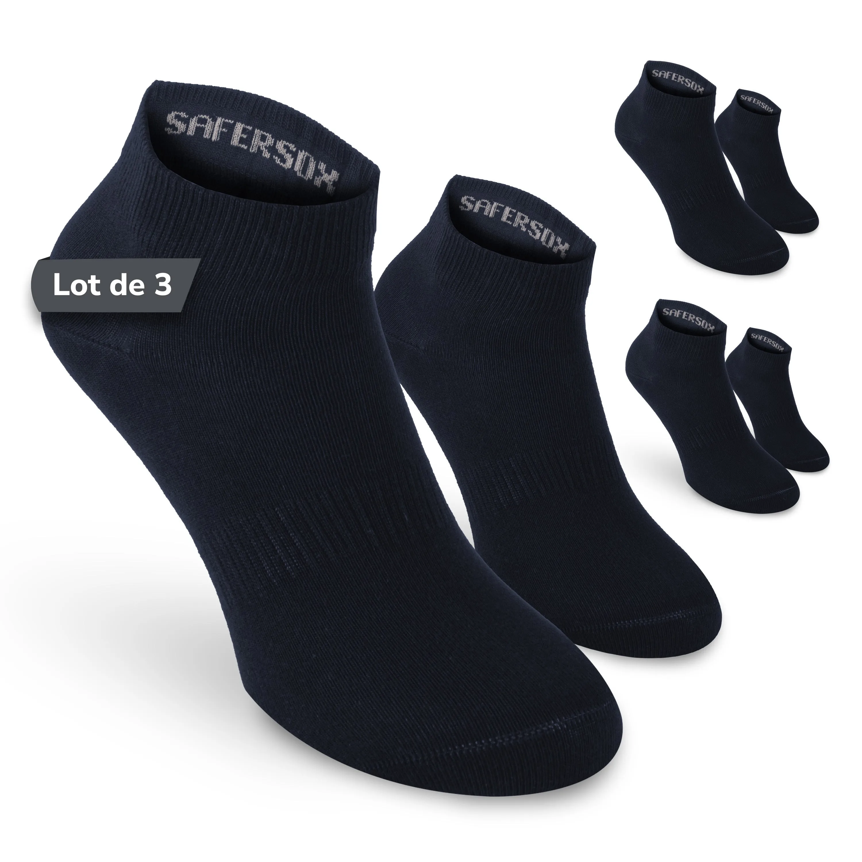 Ankle Socks – Navy / 3 Pairs
