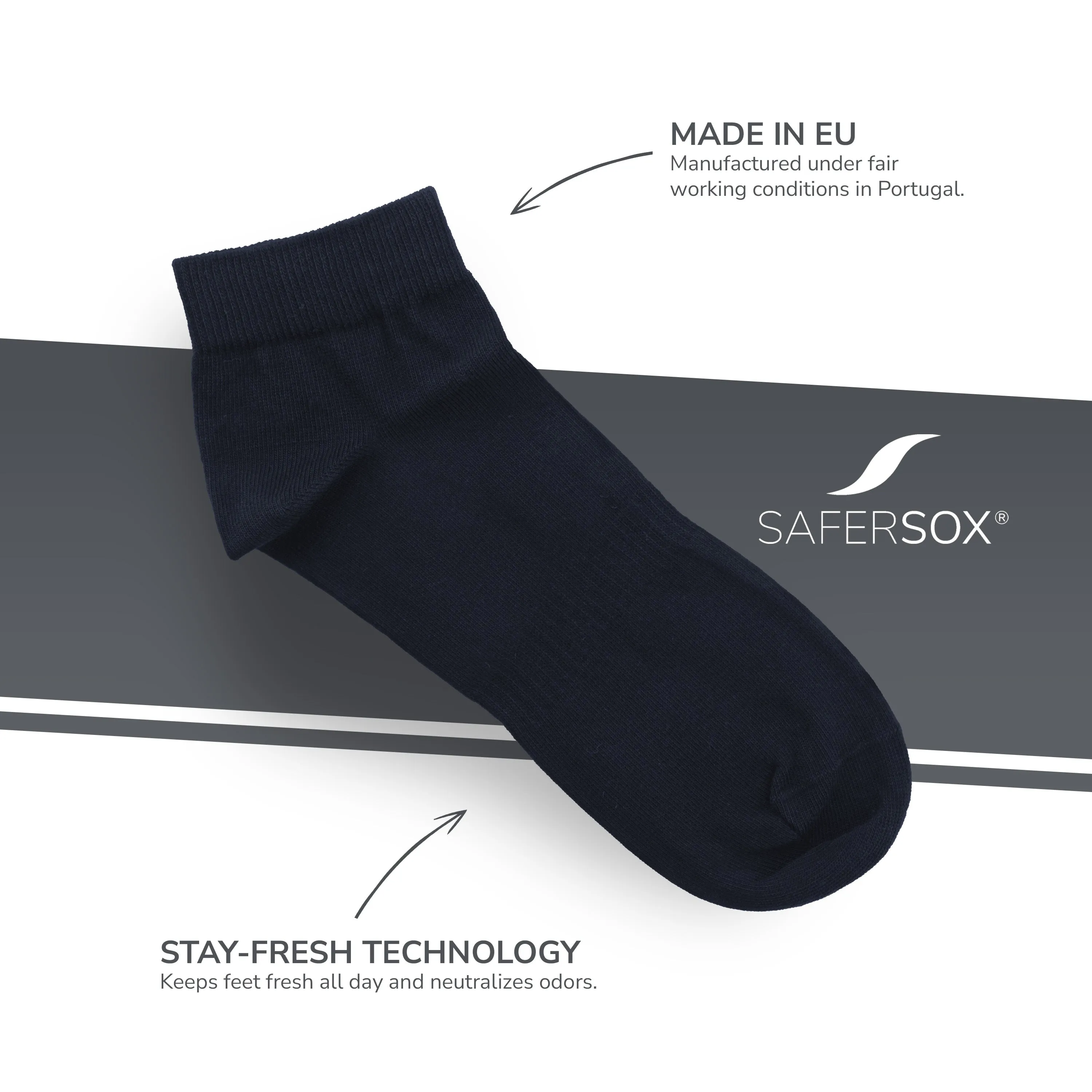 Ankle Socks – Navy / 3 Pairs