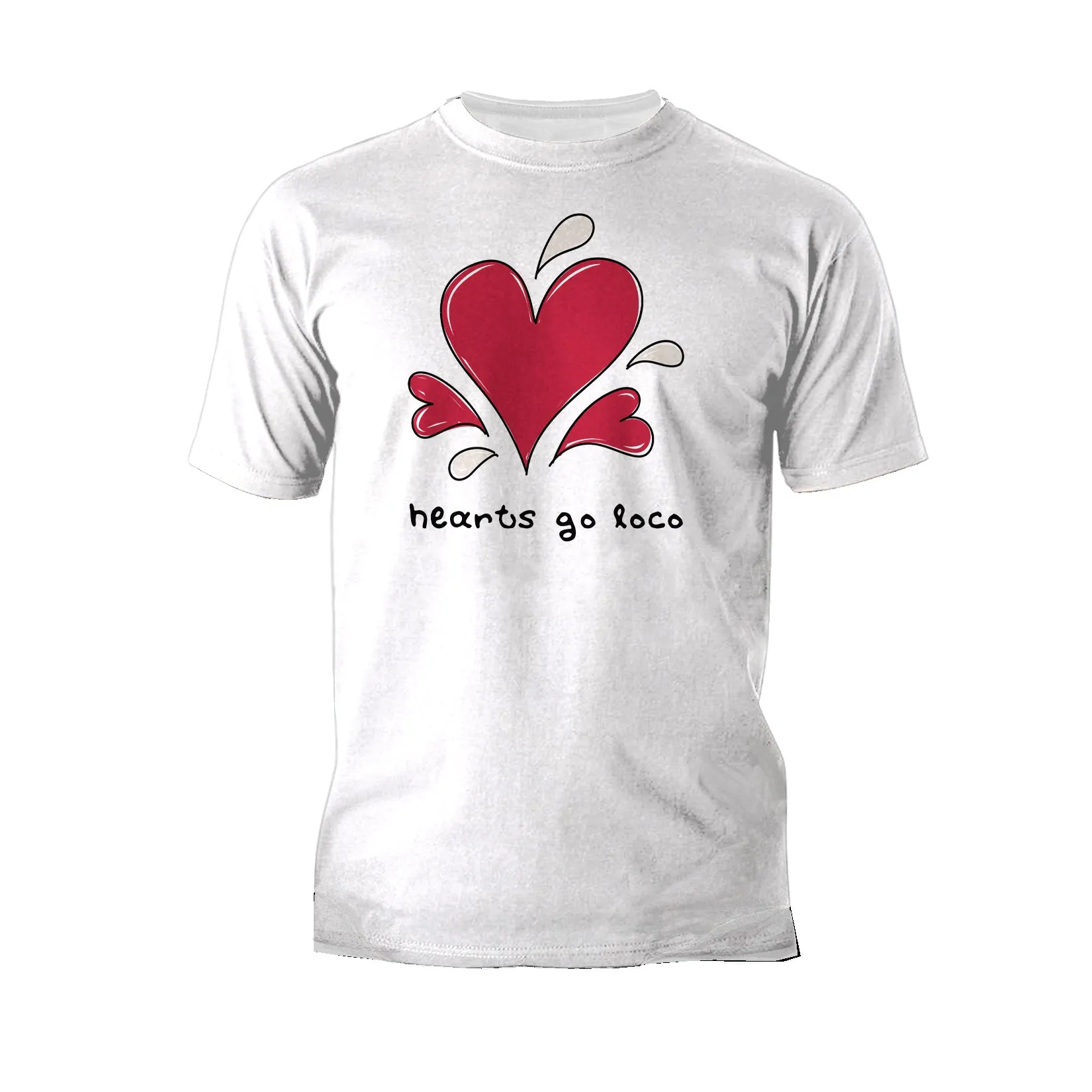 Anti Valentine Hearts Go Loco Men's T-shirt