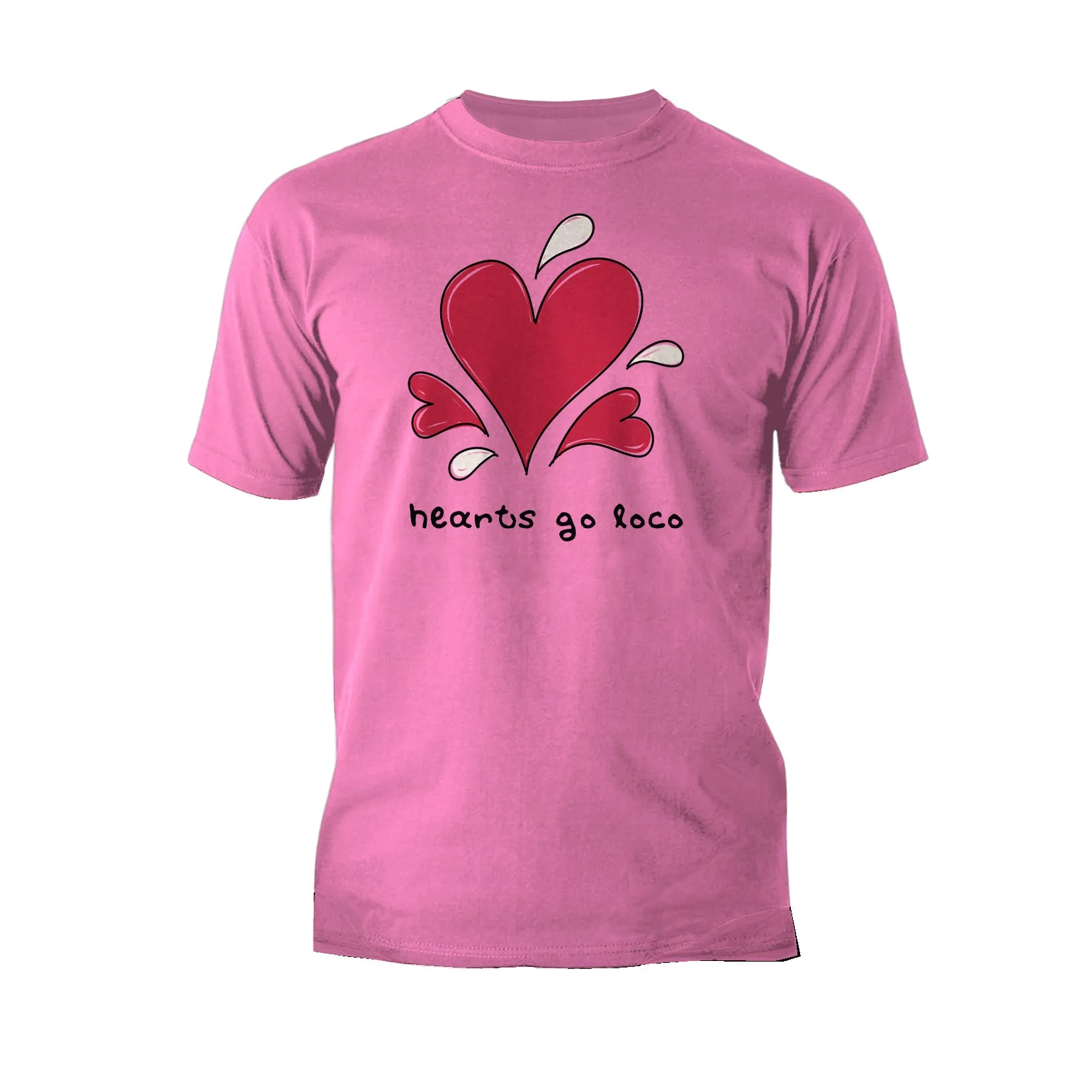 Anti Valentine Hearts Go Loco Men's T-shirt