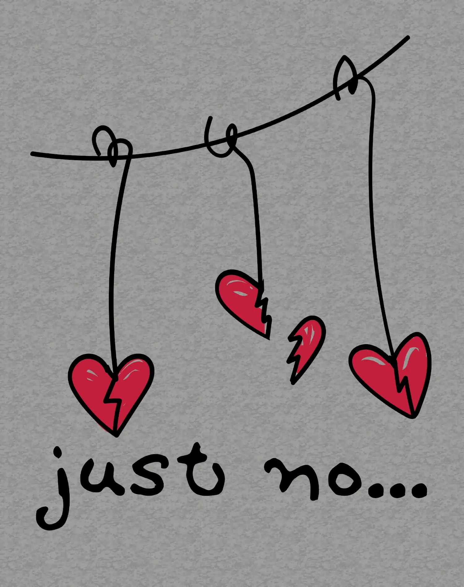 Anti Valentine Just No Men's T-shirt