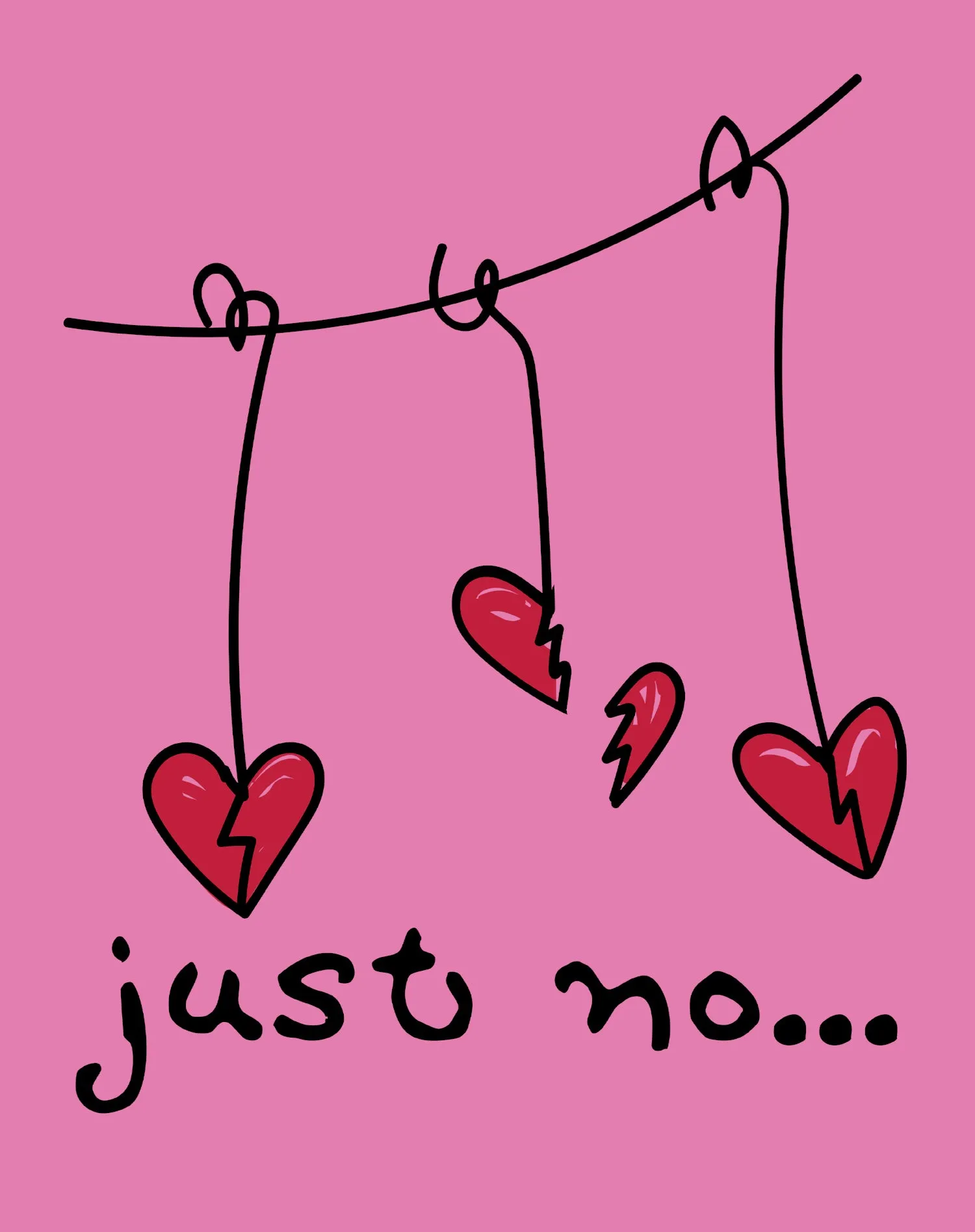 Anti Valentine Just No Men's T-shirt