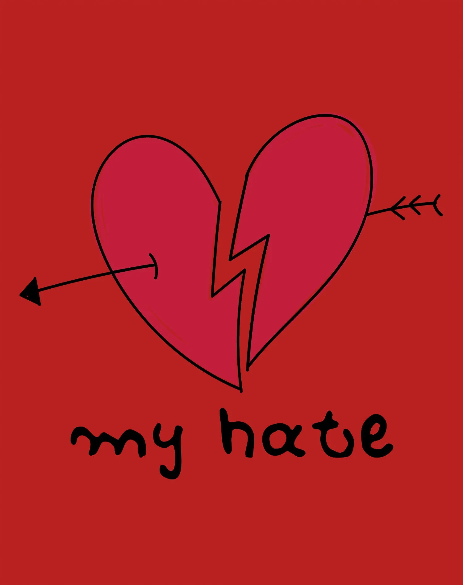 Anti Valentine My Hate Women's T-shirt
