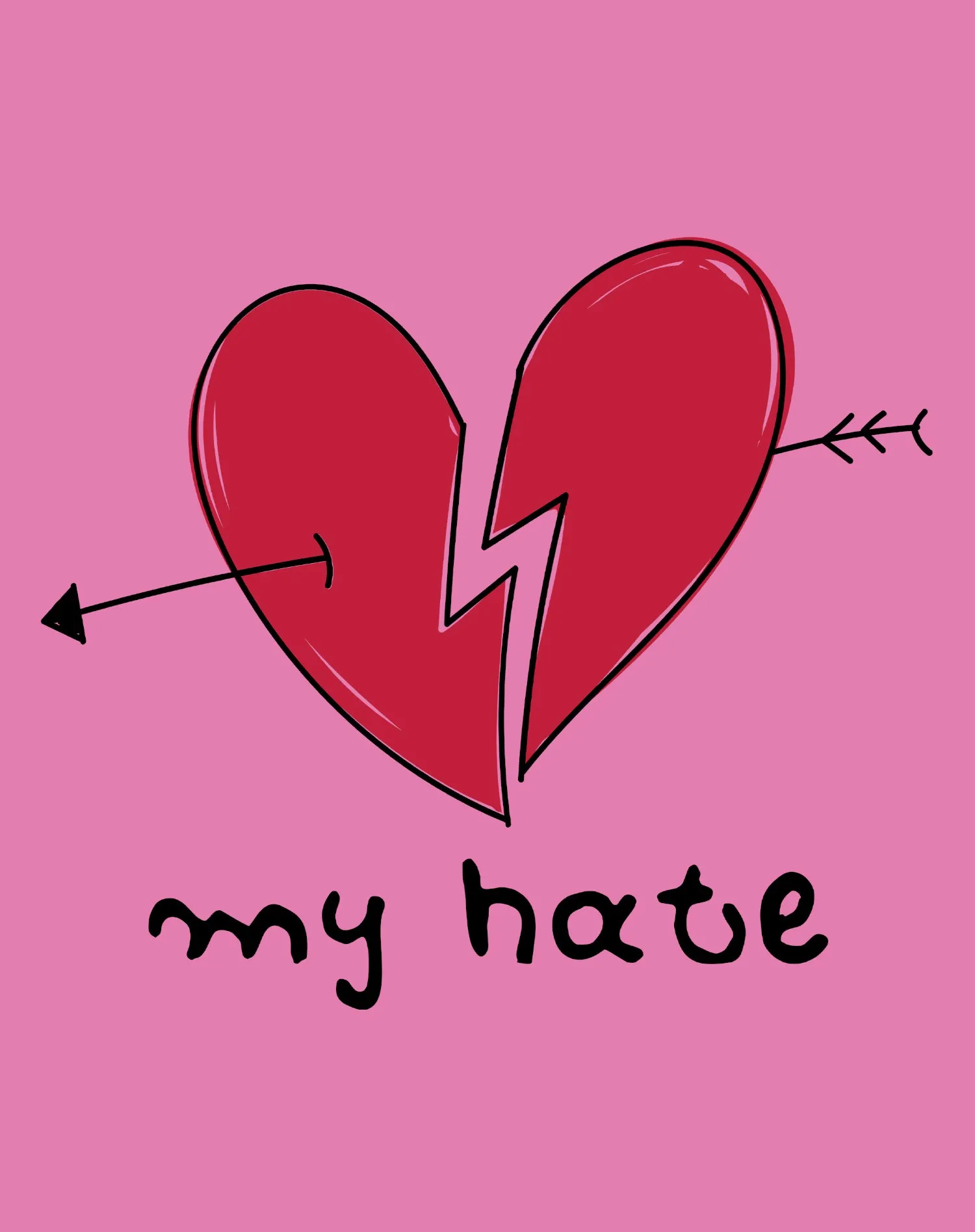 Anti Valentine My Hate Women's T-shirt