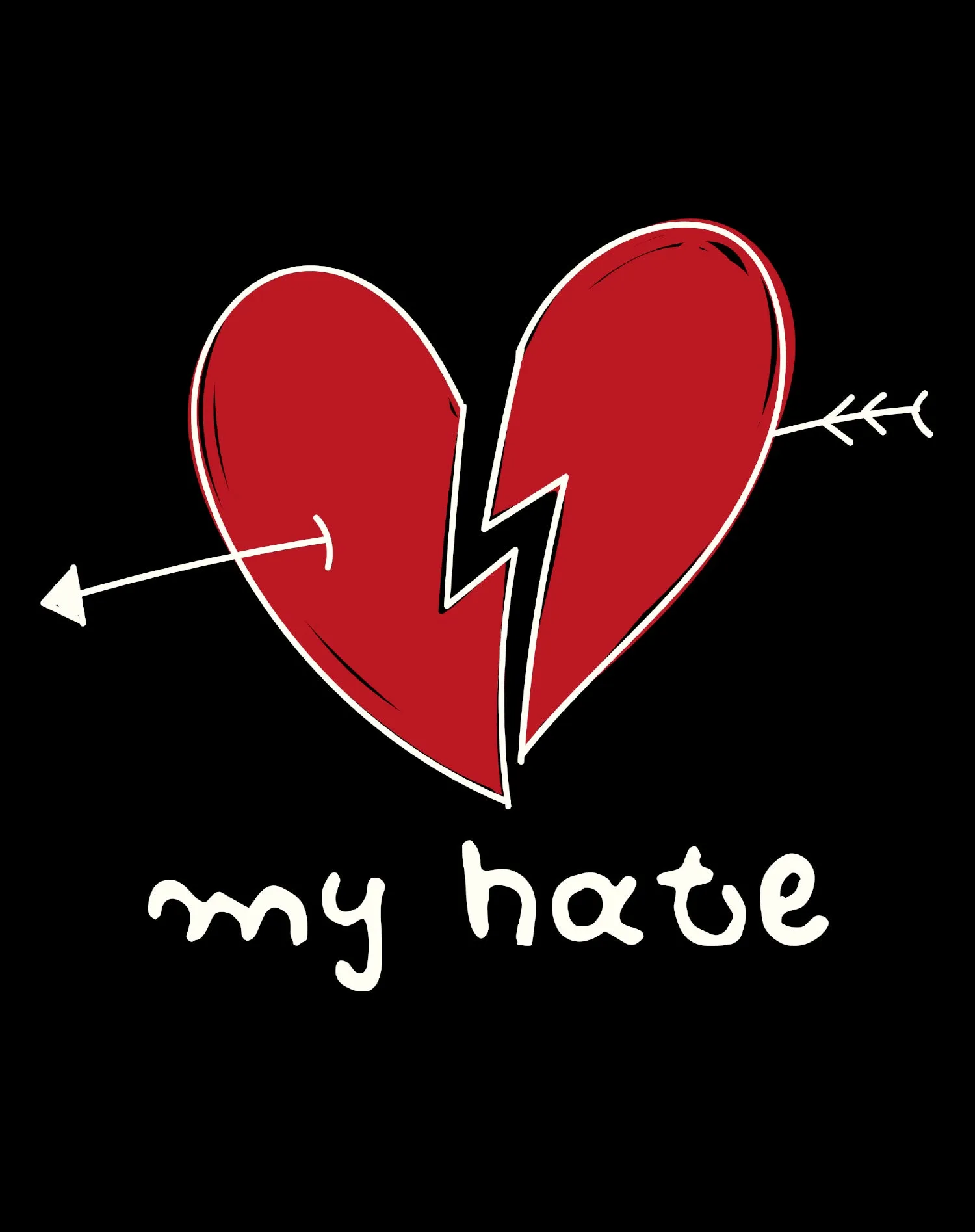 Anti Valentine My Hate Women's T-shirt