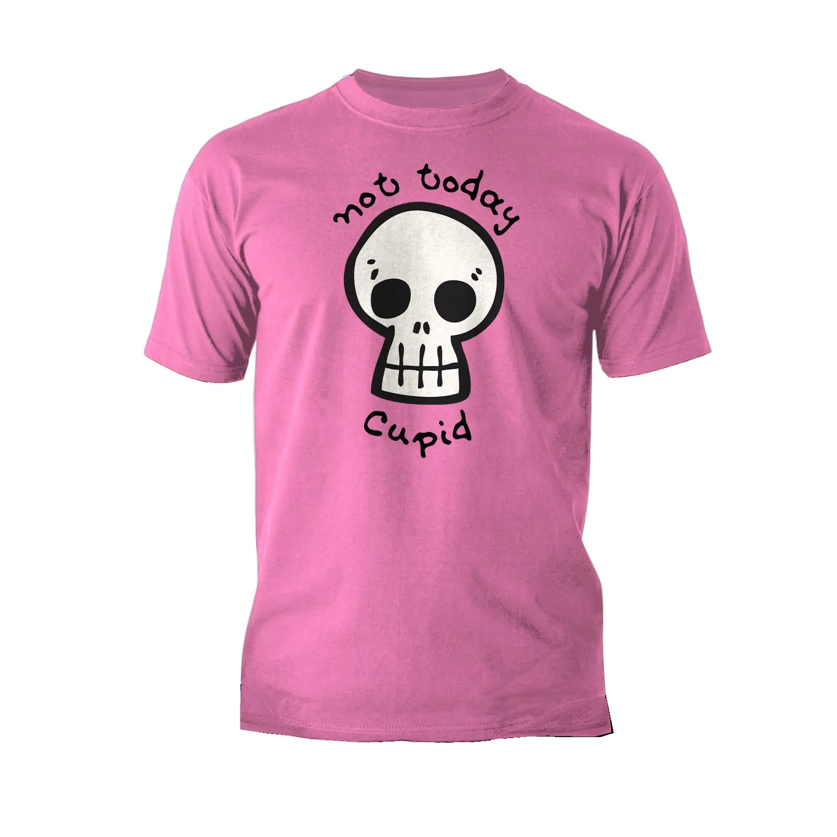Anti Valentine Not Today Cupid Skull Men's T-shirt