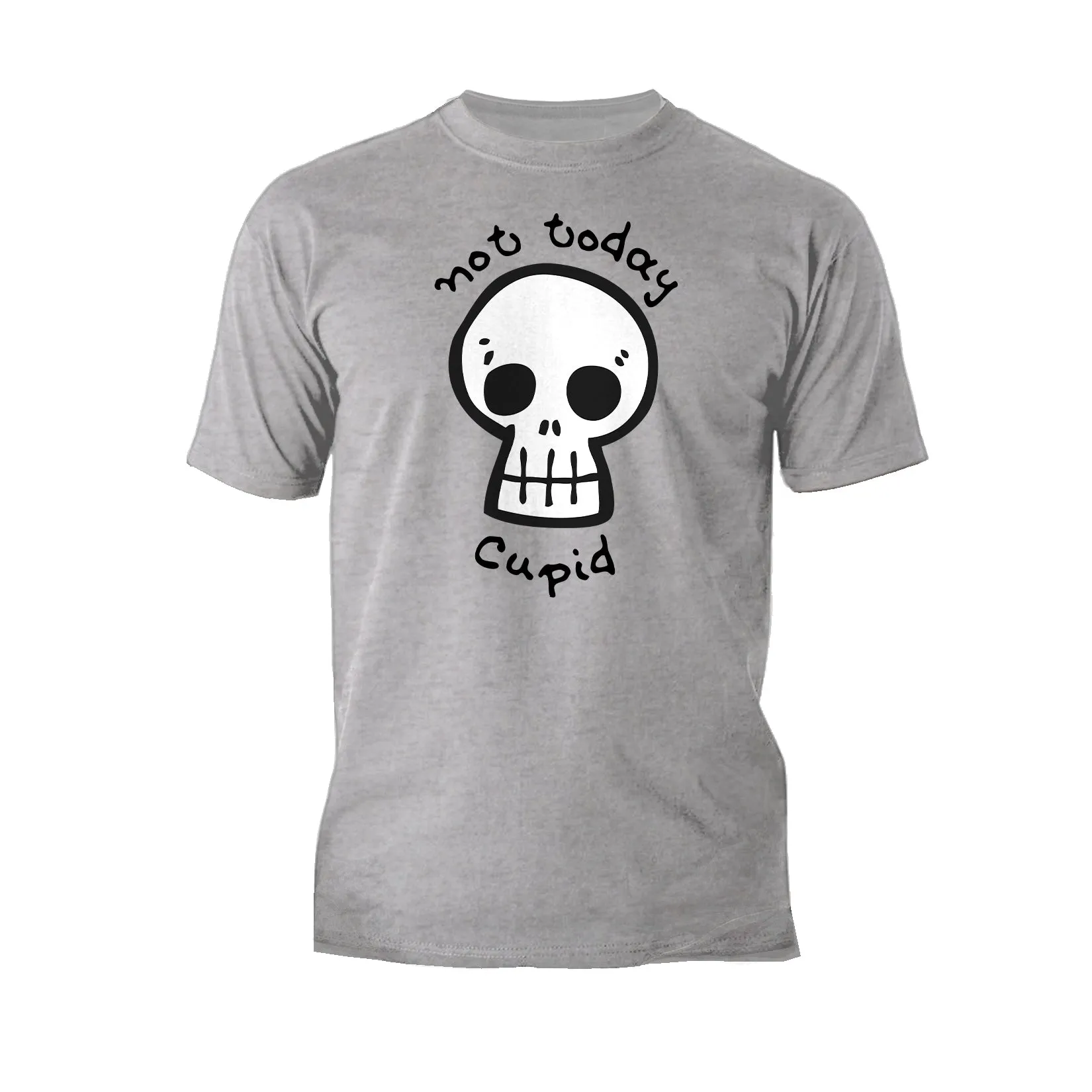 Anti Valentine Not Today Cupid Skull Men's T-shirt