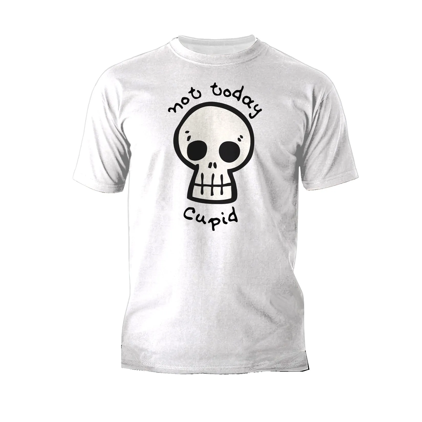 Anti Valentine Not Today Cupid Skull Men's T-shirt