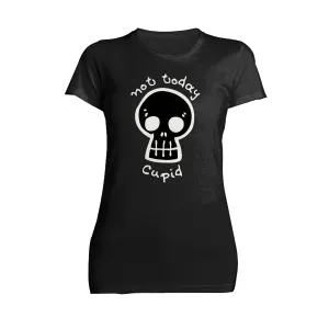 Anti Valentine Not Today Cupid Skull Women's T-shirt