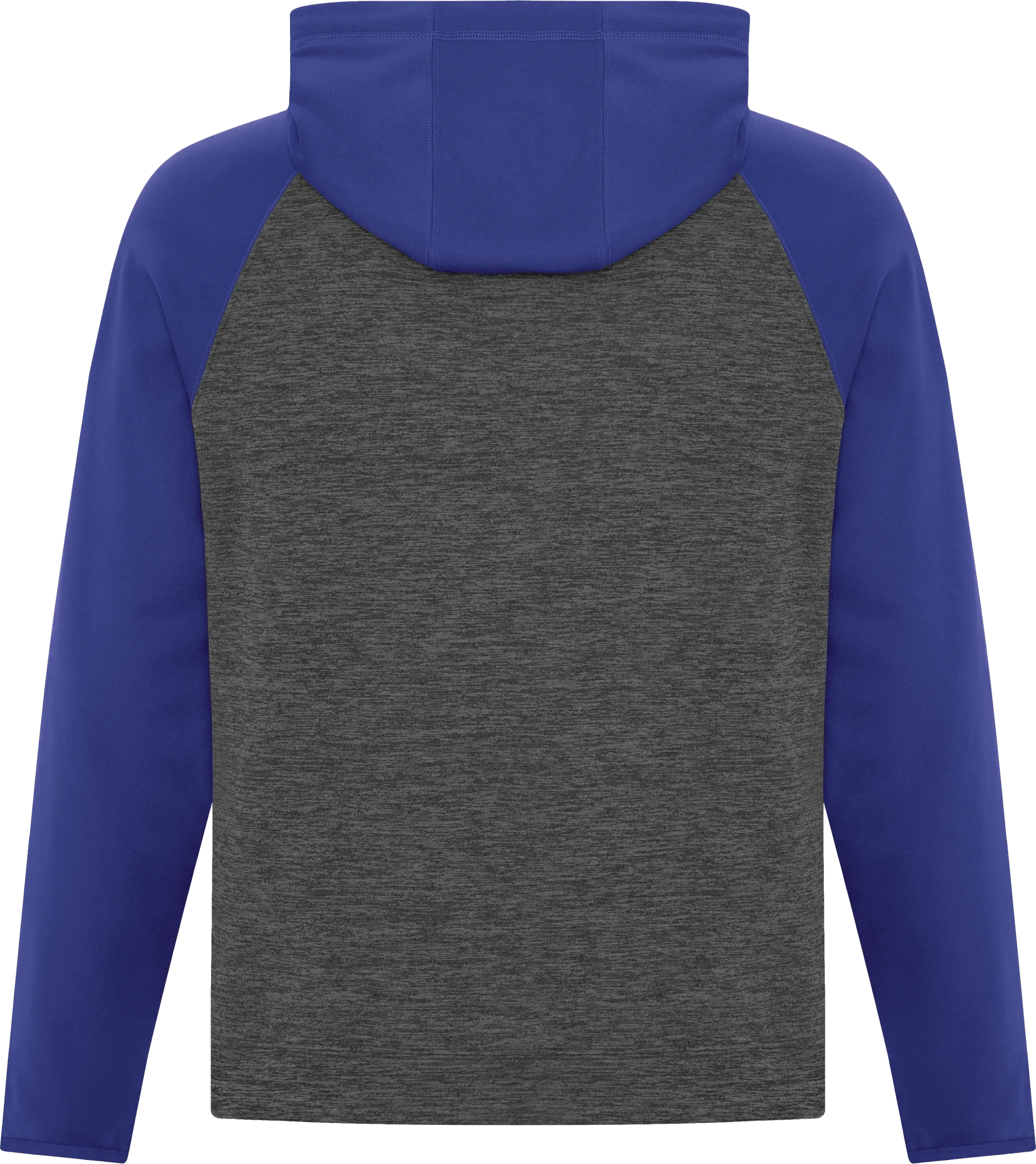 ATC™ Dynamic Heather 2 Tone Polyester Hoodie Charcoal Royal