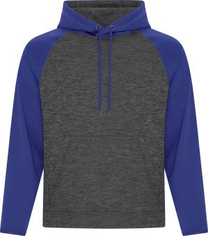 ATC™ Dynamic Heather 2 Tone Polyester Hoodie Charcoal Royal