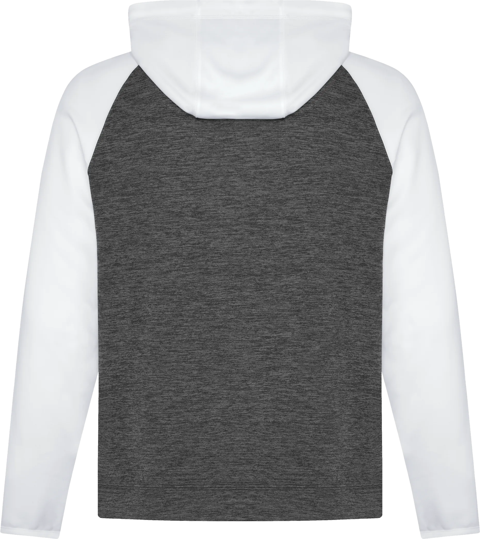ATC™ Dynamic Heather 2 Tone Polyester Hoodie Charcoal White