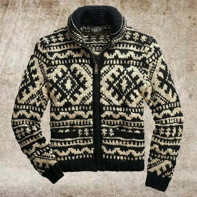 Augustus - warm and comfortable Vinage knitted sweater for men