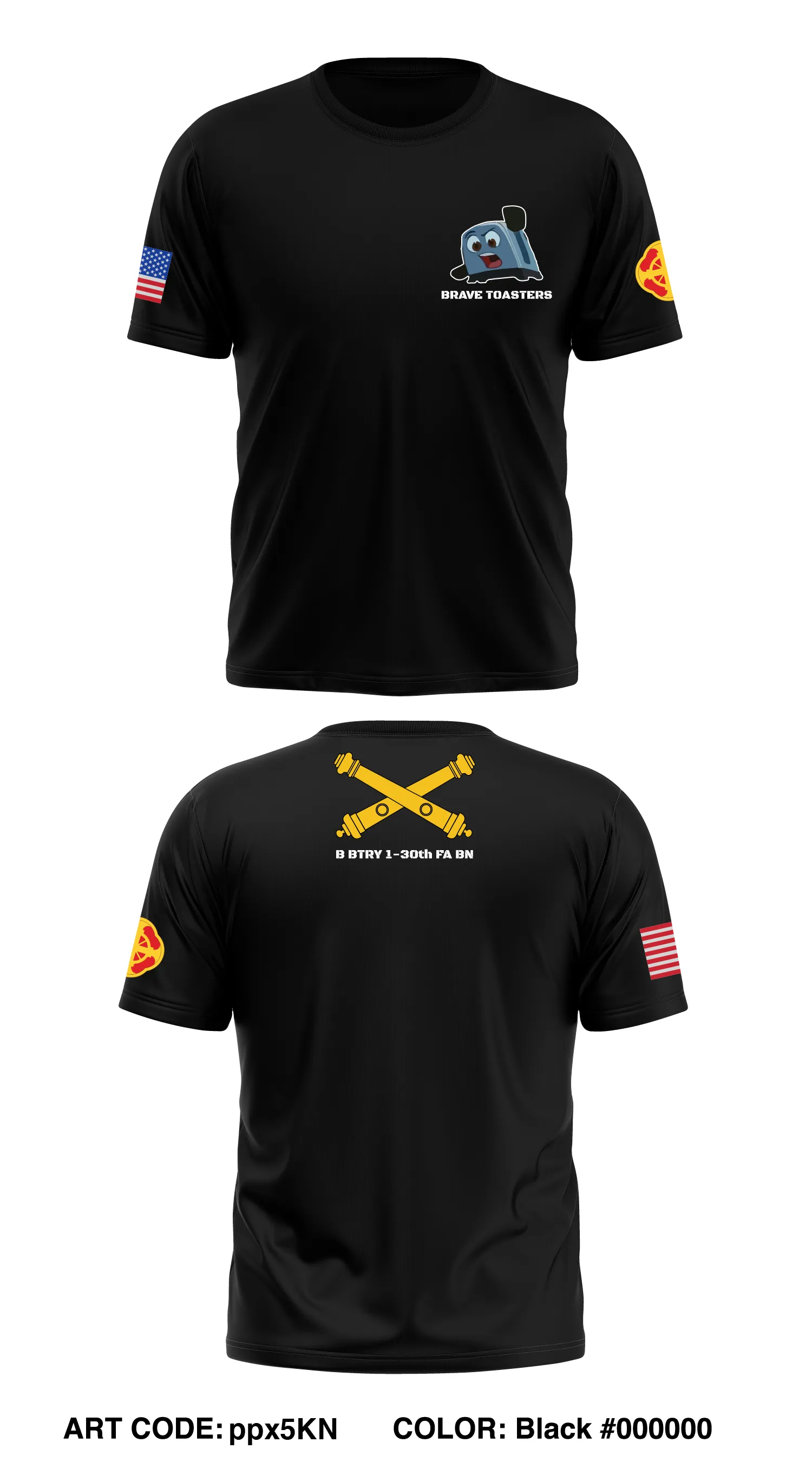 B BTRY, 1-30th FA BN, 428 BDE Store 1 Core Men's SS Performance Tee - ppx5KN