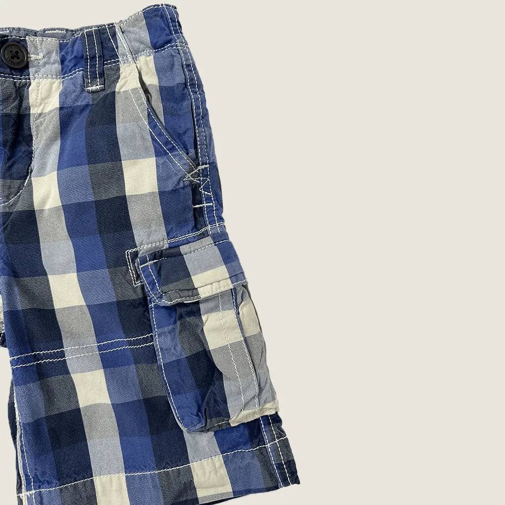 Baby Gap Blue Check Cargo Short 2