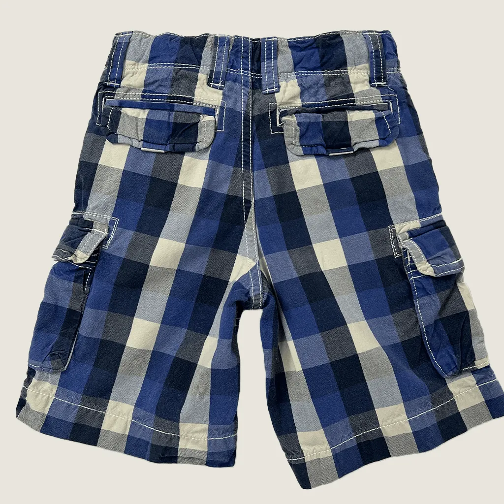 Baby Gap Blue Check Cargo Short 2