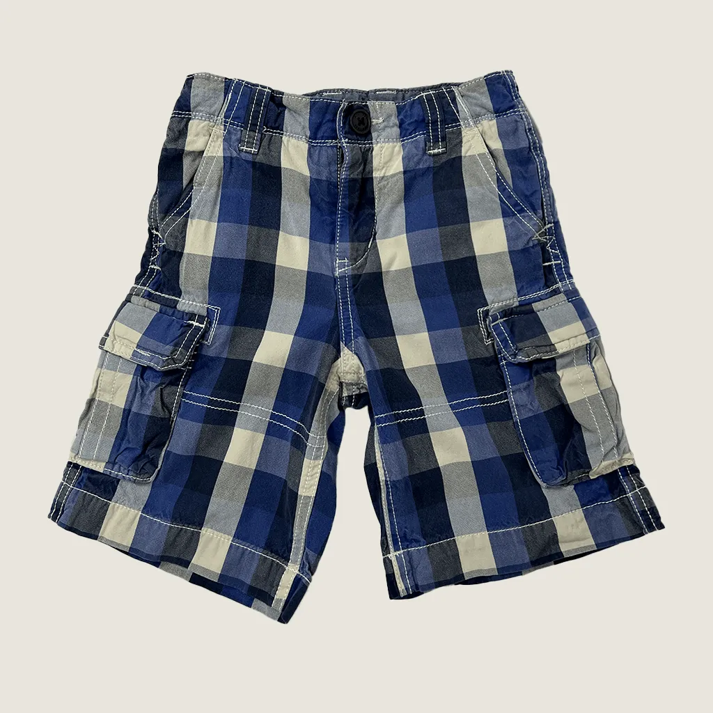 Baby Gap Blue Check Cargo Short 2