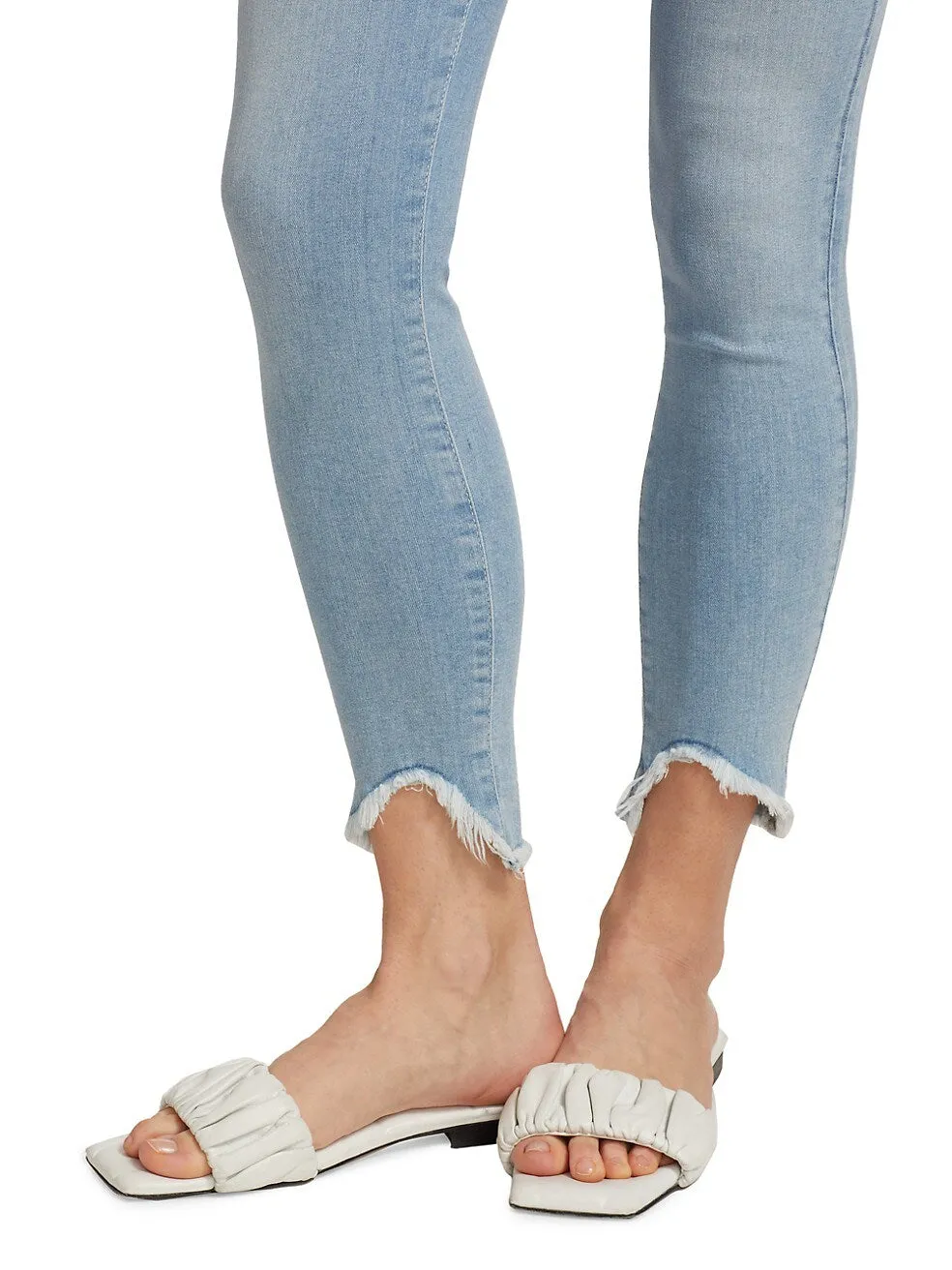 B(Air) Ankle Skinny Frayed Wave Hem - Maple