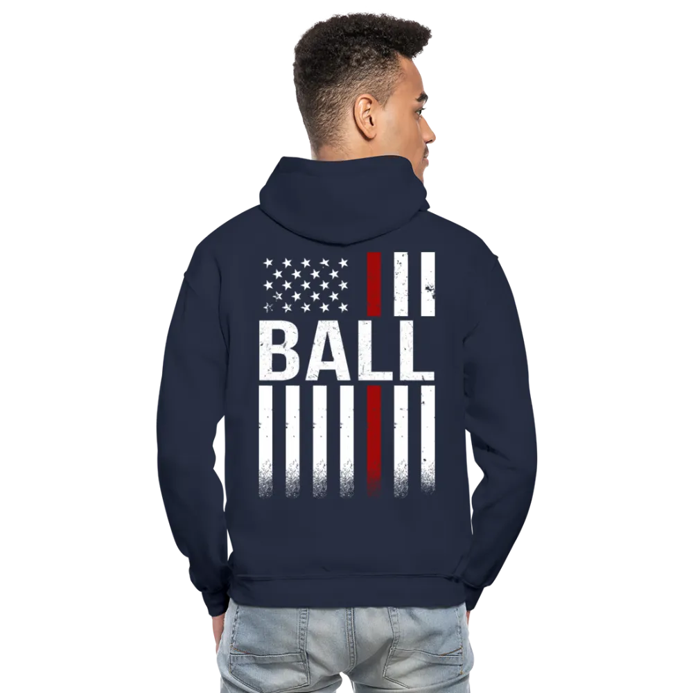 Ball Firefighter Gildan Heavy Blend Adult Hoodie