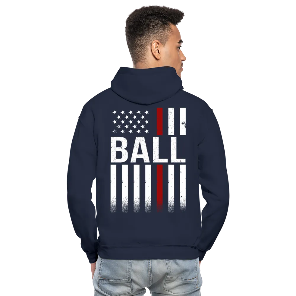 Ball Firefighter Gildan Heavy Blend Adult Hoodie
