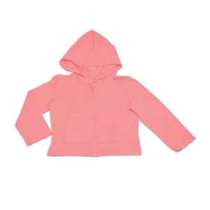 Bamboo Terry Zip Hoodie w/Kangaroo Pocket (Pink Lemonade)