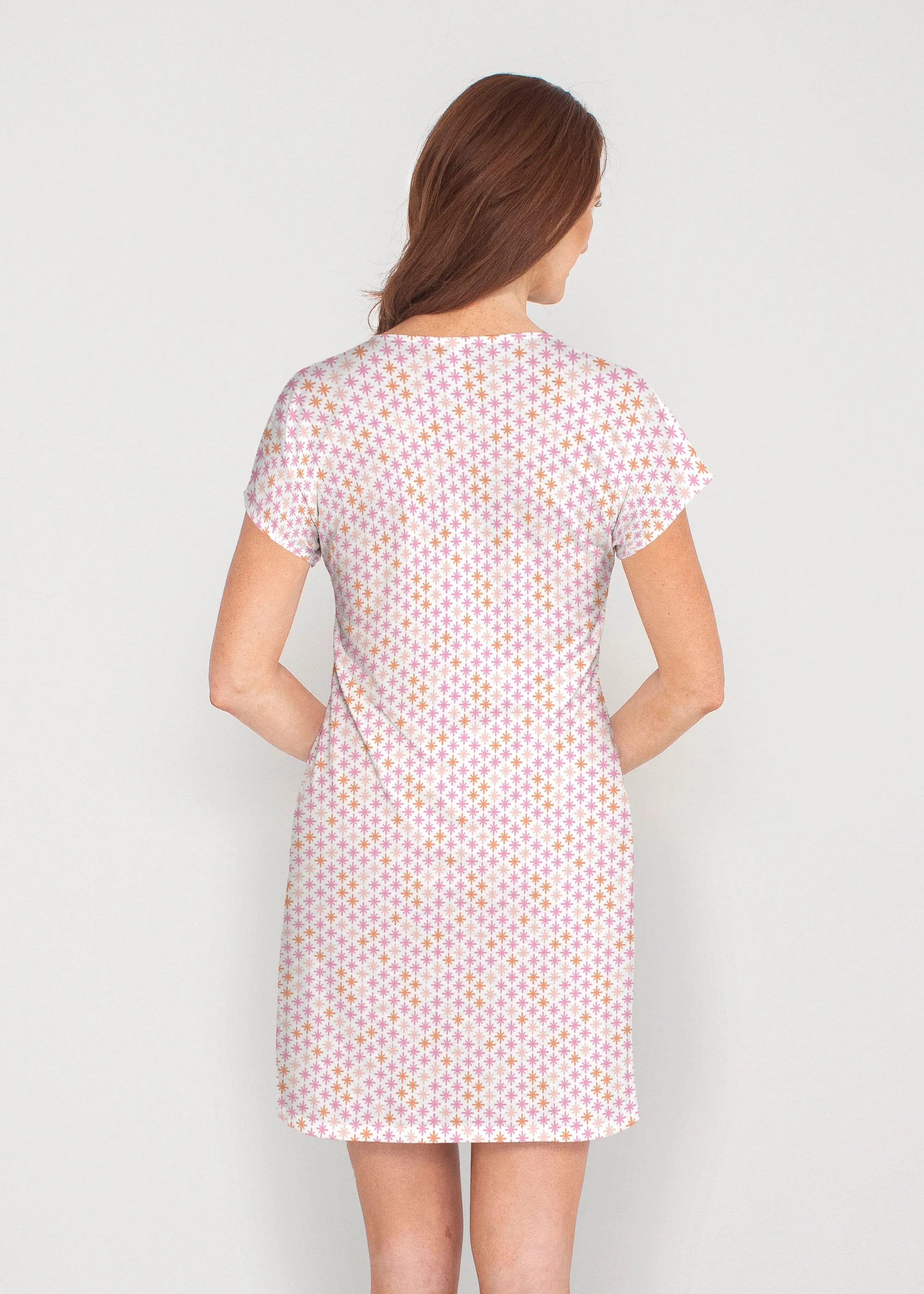 Bangles & Dots (8022) ~ French Terry Short Sleeve Crew Dress