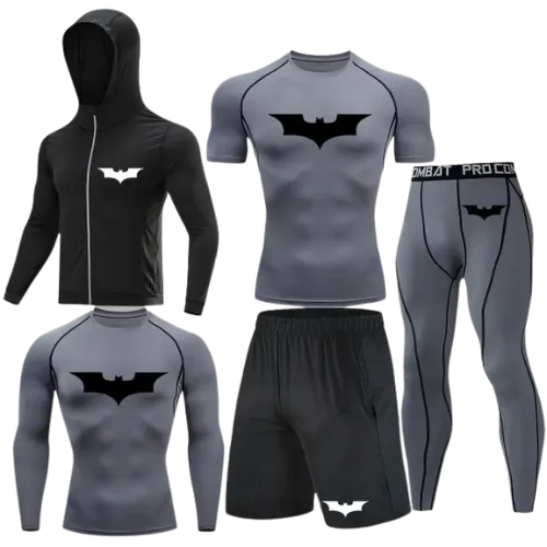 Batman Compression Set - Jacket, Shirt, Shorts & Pants