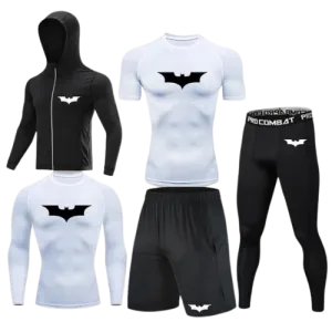 Batman Compression Set - Jacket, Shirt, Shorts & Pants