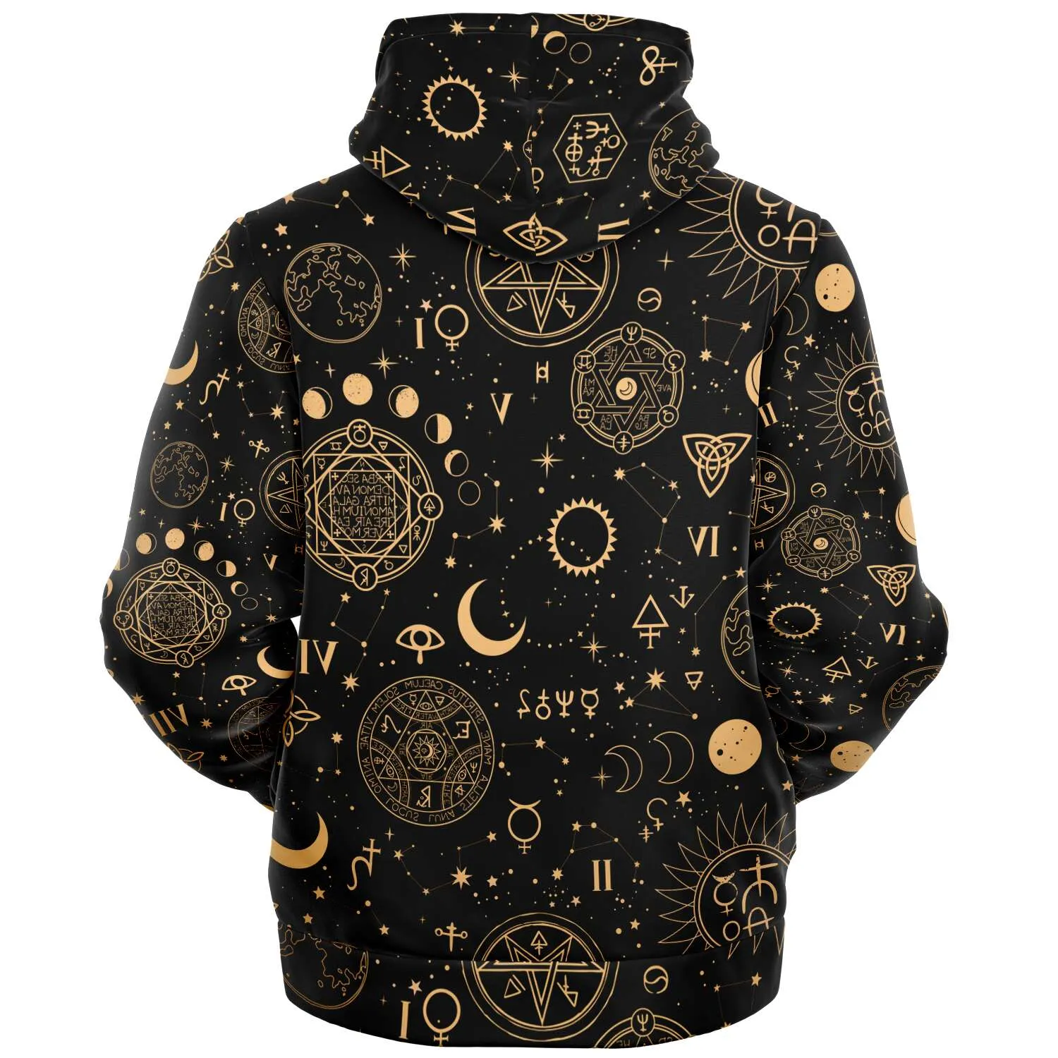Black And Sand Celestial | Zip Up Hoodie