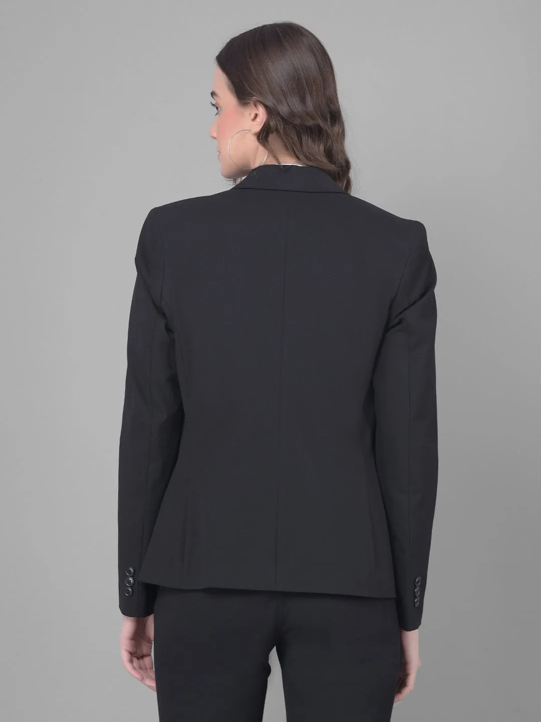 Black Single Breasted Blazer