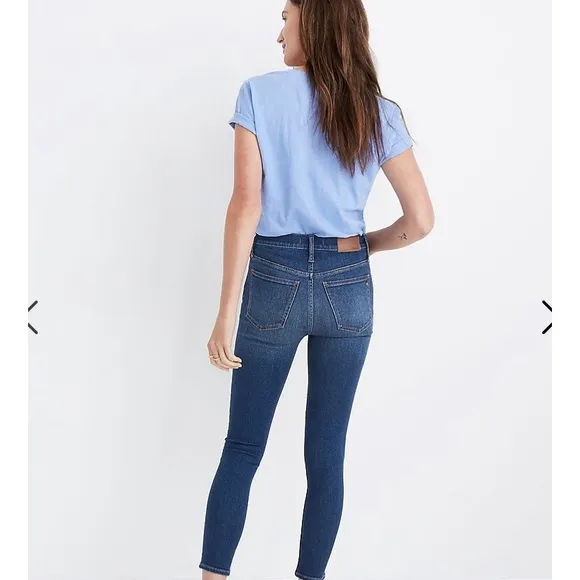 BNWT Madewell 9” mid-rise skinny crop jean