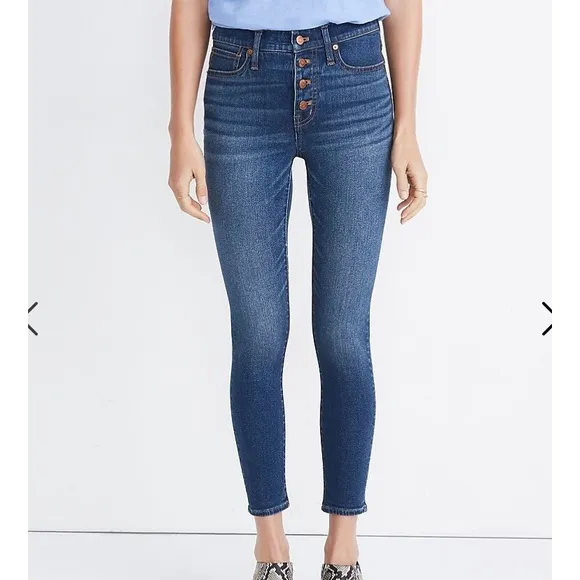 BNWT Madewell 9” mid-rise skinny crop jean