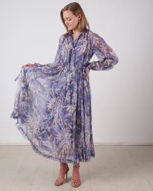 botanica drawn midi dress - pandanus