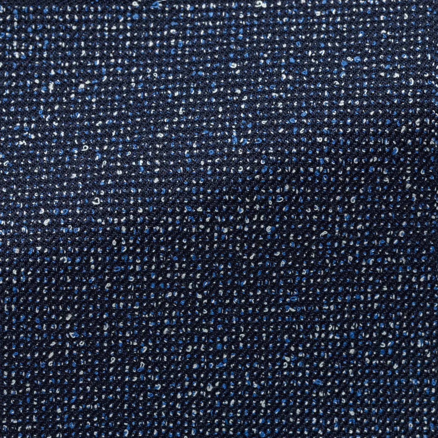 Bottoli Navy Stretch Mouliné Mercerized Cotton Blend with White Stippling