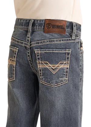 Boy’s R&R Feather Stitch Bootcut Jeans