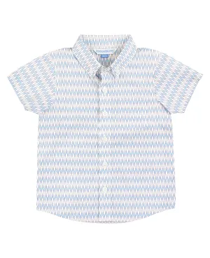 Boys Riding the Waves Short Sleeve Button Down Shirt 2AP0639