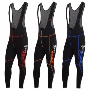 Brisk Bike Pro Vibrant Compression Tight Fit Cycling Padded Bib Pants Trousers, mens bike Trousers padded, bike bib trousers, mtb bib trousers, best cycling bibs for long rides