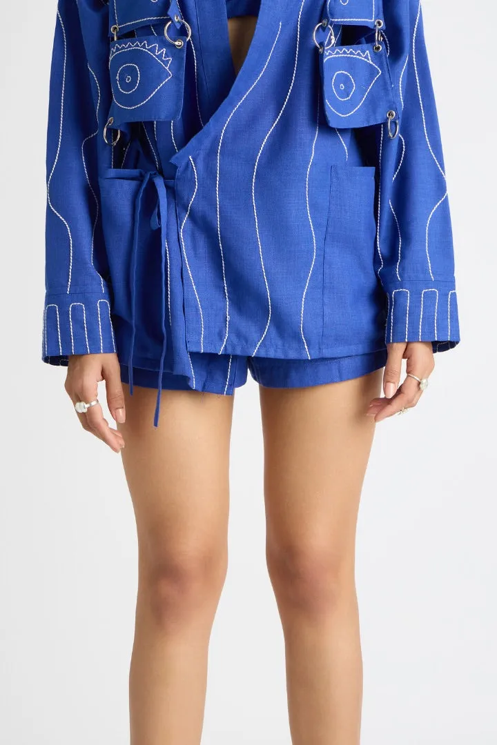 Broken Blue Kimono Jacket