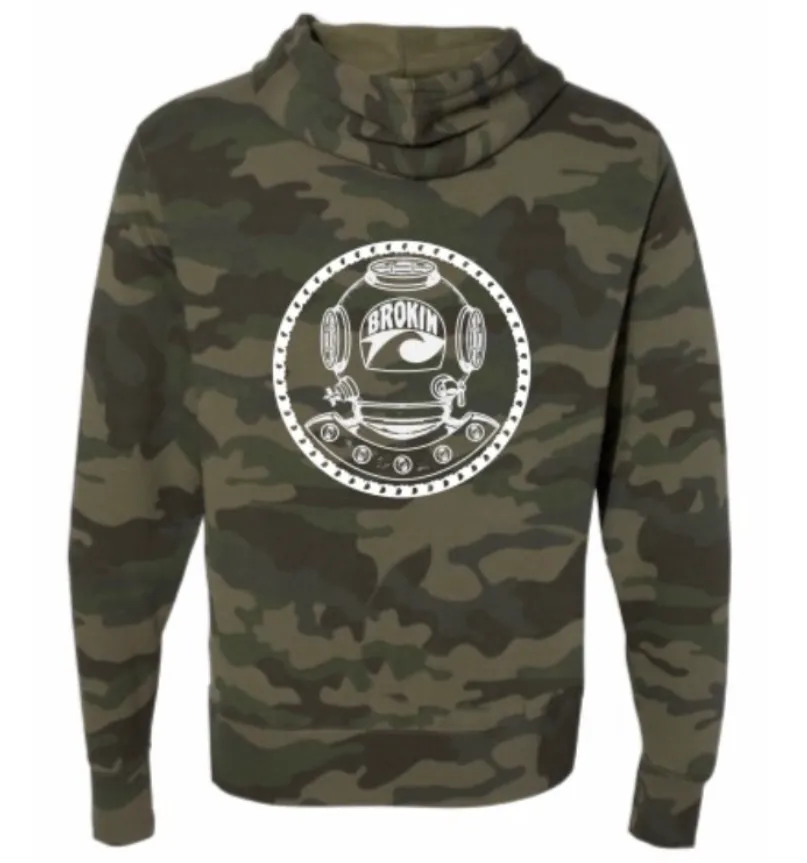 Brokin Forest Green Hoodie