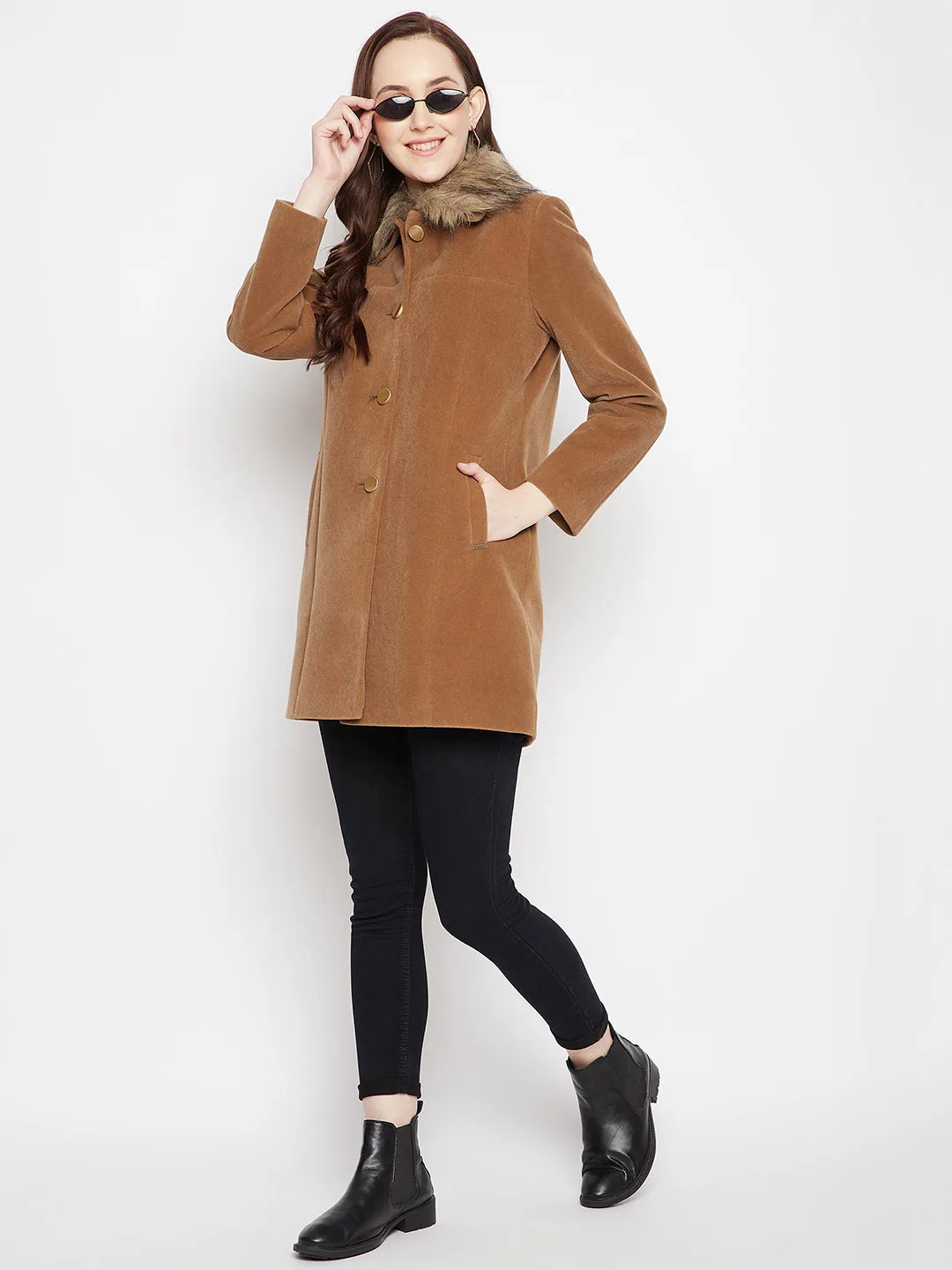 Brown Longline Blazer