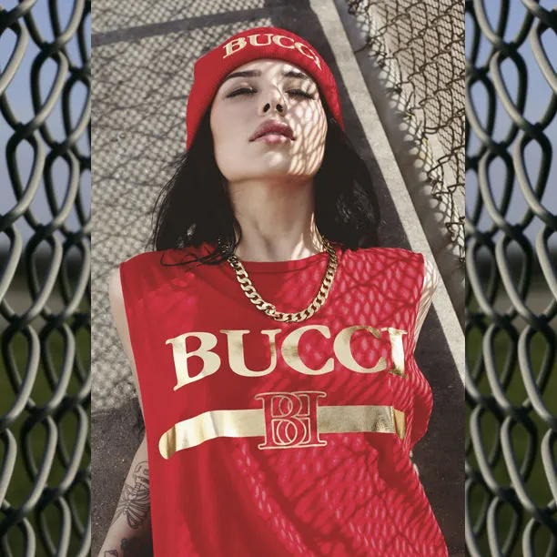 BUCCI GOLD FOIL MUSCLE TEE