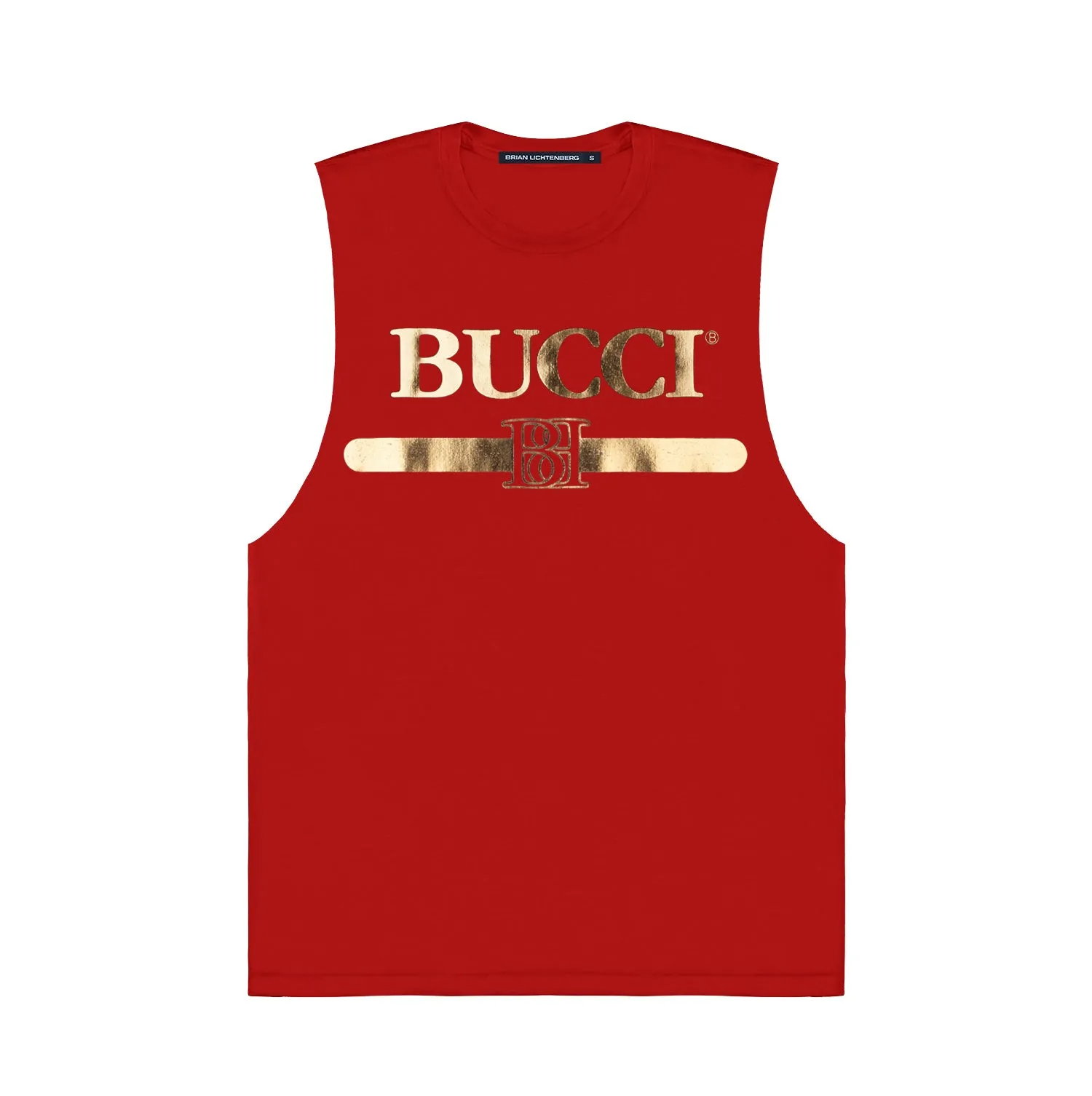 BUCCI GOLD FOIL MUSCLE TEE