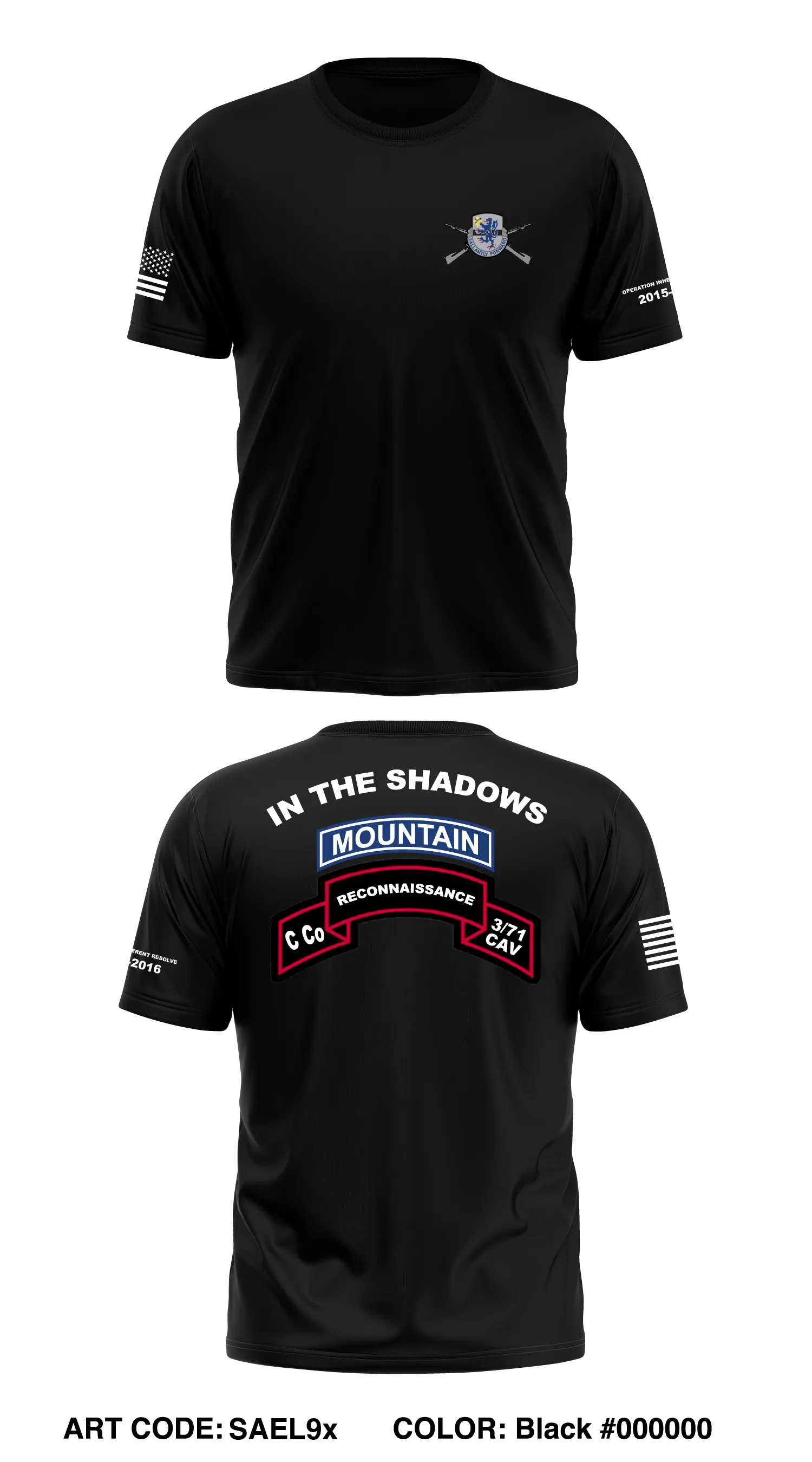 C Co, 3rd SQ, 71st CAV Store 1 Core Men's SS Performance Tee - SAEL9x